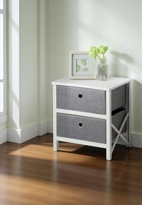Folding Double Drawer Storage Unit