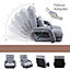 Folding Floor Chair, Adjustable 14 Angles Lazy Sofa Bed Recliner with Armrests and Pillow FULLY ASSEMBLY (Gray)