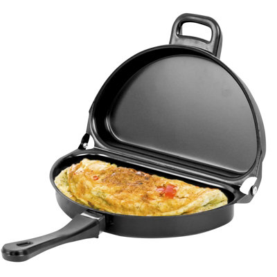 Best Double-Sided Hinged Folding Omelette Pan – Laxium