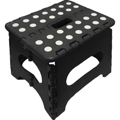 Folding Handy Step Stool - For Home, Kitchen, Bathroom, Office 130Kg Flat Storage Multi Use Portable Footstool, Holds Upto 120kg