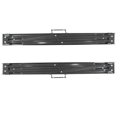 Folding Iron Saw Horses - Black/Black - Pack of 2 - 6