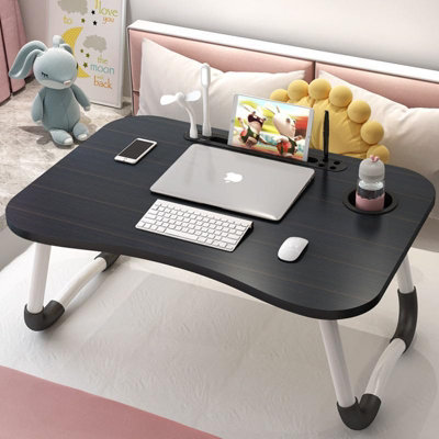 Laptop bed table on sale with cup holder