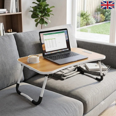 Folding Laptop Table Desk Stand Tray