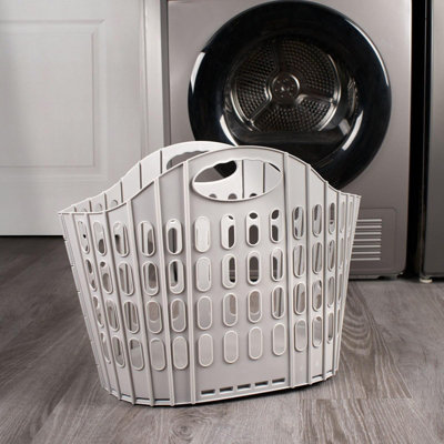 LIVIVO Large Collapsible Laundry Storage Basket, Pop-Up Washing Organiser  Tub - Perfect for Laundry, Bedroom, Storage or Bathroom