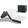 Folding Mattress with Storage Bag 10CM Gel Memory Foam Tri-fold for Travel or Guest Bed 90x190cm