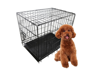 Folding wire best sale dog crate