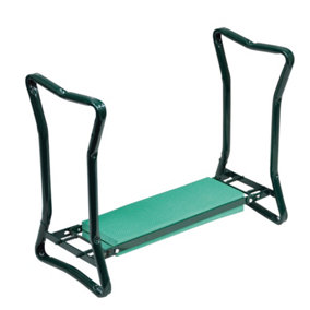 Folding Multi Use Garden Kneeler and Bench - Cushioned Seat - Gardening Aid