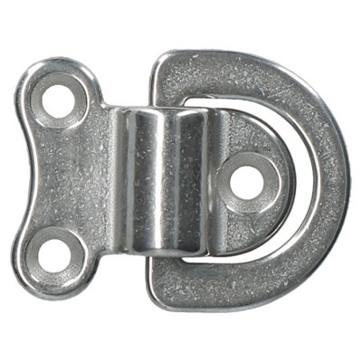 Folding Pad Eye Ring Tie Down Anchor Marine Grade 316 Stainless Steel