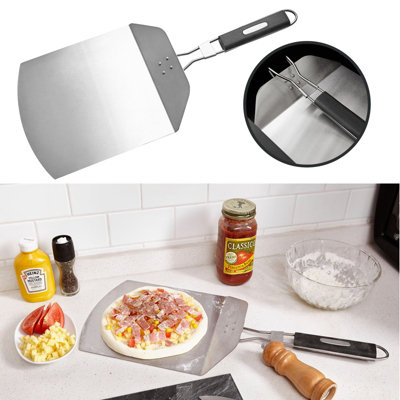 Sliding Pizza Peel with Handle Non-stick Pizza Lifter Convenient Wooden  Pizza Spatula Paddle for Oven Baking-A 