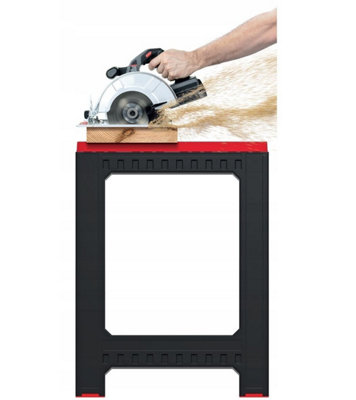 Saw Horse 2pc Pair PRO Trestle Steel Foldable Work Bench Stand Support U2013 TradePro Hardware