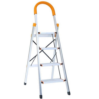 Folding Step Ladder 4 Step Orange