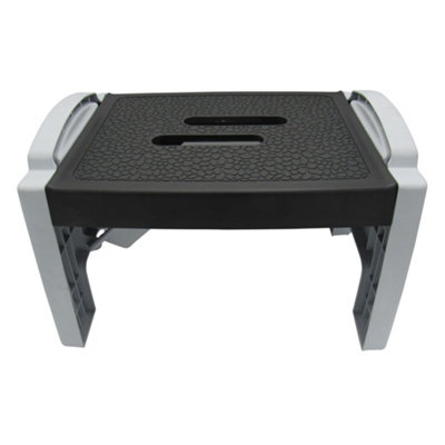 Folding Step Stool 150KG (Foldable Kitchen Helper Collapsible Caravan Plastic)