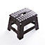 Folding Step Stool with Carry Handle - Lightweight Portable Multipurpose Non-Slip Step for Indoor or Outdoor - H22.5 x W32 x D25cm