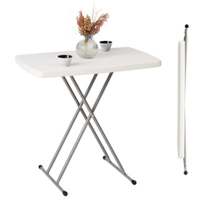 Folding Table Height Adjustable Small Folding Table L x W