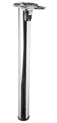 Folding Table Leg 710 mm Diameter 50 mm - Colour Chrome - Pack of 3 Price Comparisons | Compare The Build