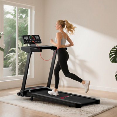 Folding Treadmill with Touch Control, 5% Manual Incline, Digital ...