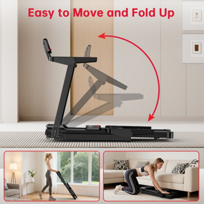 Folding Treadmill with Touch Control, 5% Manual Incline, Digital ...