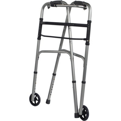 Aluminium Lightweight Foldable Adjustable Height Walking Frame with