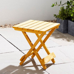 Folding Wooden Side Table - 40cm