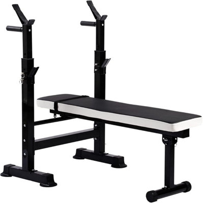 Folding Workout Station, BalanceFrom Adjustable Workout Bench with