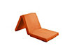 Folding Z Bed Mattress, Tri Folding Guest Bed, Lightweight, Space Saving, Futon Mattress, Orange