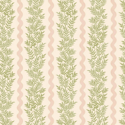 Foliage Stripe Wallpaper Cream / Blush Holden 13960