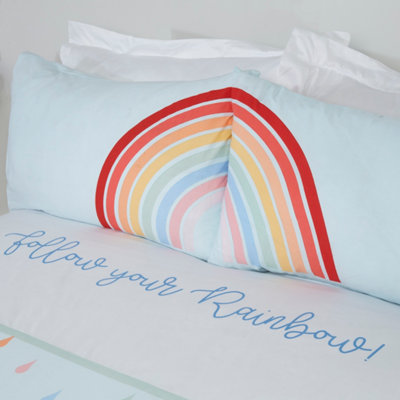 Follow Your Rainbow Double Duvet Cover and Pillowcase Set