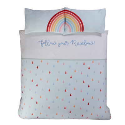 Follow Your Rainbow Double Duvet Cover and Pillowcase Set