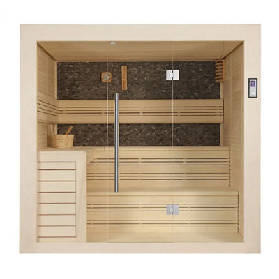 Fonteyn Sauna Luxor 220 Sauna Black Stone Suitable for 5 people