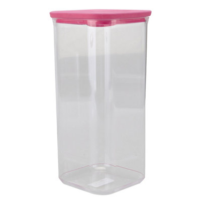 Food Container Pink 1.7 Litre Airtight Storage Container 1 Pink