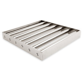 Food Industry Grade Stainless Steel Magnetic Separator Grid - 300mm x 300mm x 40mm - 10,000 Gauss - 6 Rods