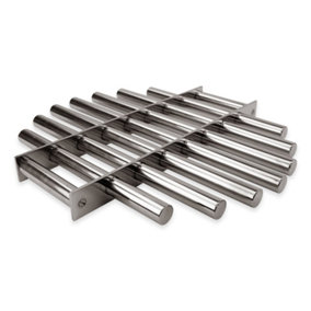 Food Industry Grade Stainless Steel Magnetic Separator Grid - 450mm dia x 40mm - 10,000 Gauss - 9 Rods