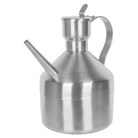 Foodies Stainless Steel Oil Vinegar Dispenser 1.25L Silver