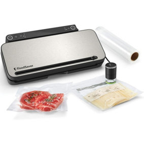 FoodSaver Multi-Use Food Preservation System Food Vacuum Sealer Machine Silver