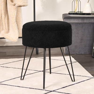 Foot Stool Storage Seat Chair Dressing Table Vanity Pouffe Home