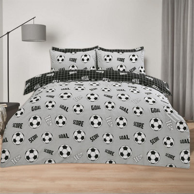 Football Duvet Cover Set Reversible Kids Bedding Quilt Pillowcase - 3