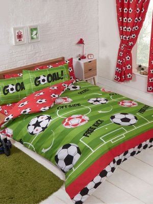 Football double duvet outlet set