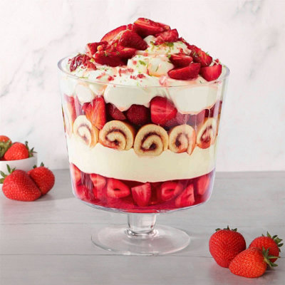 Footed Glass Trifle Bowl 2L - Glass - The Range