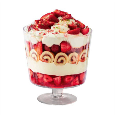 Footed Glass Trifle Bowl - 3L Serving Bowl