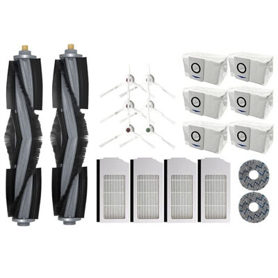 Kit De Repuesto Para Ecovacs Deebot X1 Omni/Turbo - Cepillo Principal, Laterales, Filtros, Paños - Mantenimiento Robot Aspirador