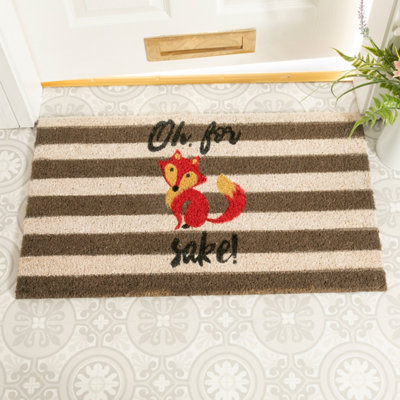 For Fox Sake Large Doormat - 75 x 45cm