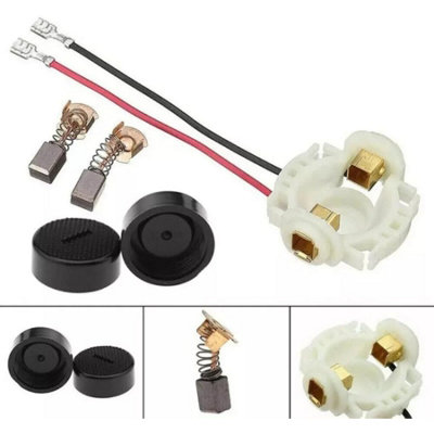 Spazzole In Carbonio Portaspazzole Tappi Cb430 Per Makita Bga450 Bga452 Dga452 Set 100 Nuovo