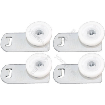 For Miele Dishwasher Upper Basket Support Wheel x 4 by Ufixt