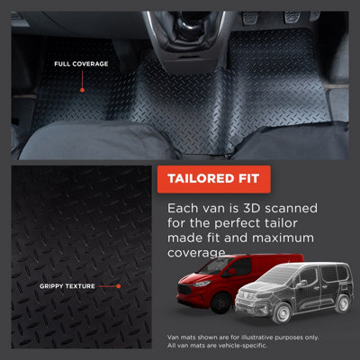 For Peugeot Partner Origin 1996-2008 Extra Heavy Duty 5mm Rubber Van ...