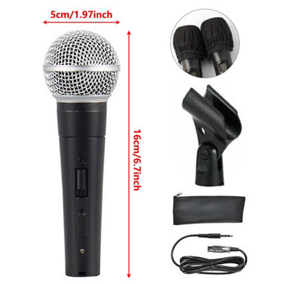 For Shure SM58 Dynamic Vocal Microphone Wired Mic with On/Off