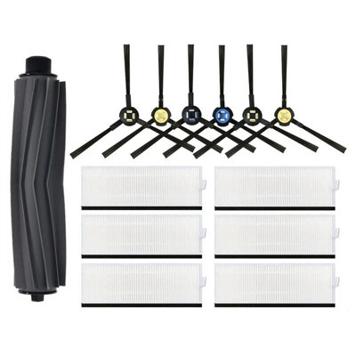 Rouleau, brosse principale, brosse latérale, filtre HEPA, chiffon de
