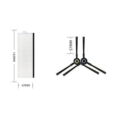 Ensemble D'accessoires De 9 Pièces Pour Aspirateurs Robots Roborock S7 Pluss7 Maxvs7 Maxv Ultras7 Pro Ultra 1 Brosse Principale 2 Lingettes De Nettoyage 2 Filtres Hepa 4 Brosses Laterales 90902292