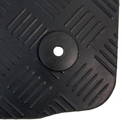 For VW Caddy Van Car Floor Mat 2010 to 2020 Tailored Rubber 2pc Set Volkswagen - 5
