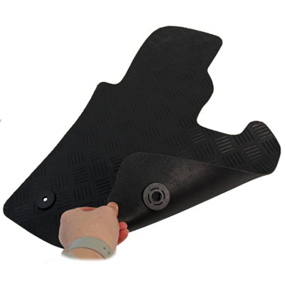 For VW Caddy Van Car Floor Mat 2010 to 2020 Tailored Rubber 2pc Set Volkswagen - 8