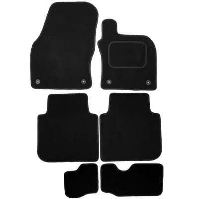 For VW Tiguan Allspace Car Floor Mats 2018 onwards Carpet Set 6pc Volkswagen